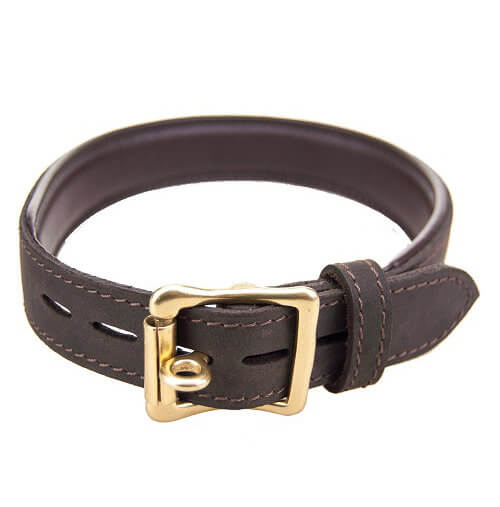 n10116-bound-nubuck-choker-with-o-ring-4_1_2_1 Bound Leather Bondage Collar