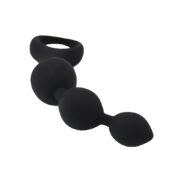 Loving Joy Black Triple Ripple Anal Beads